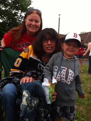 Kym with her grandson Ryan whom she adored.