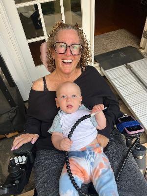 Grandma Elaine with Baby Solomon!