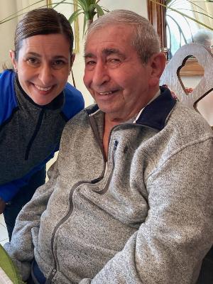 My cousin and her father, my uncle.